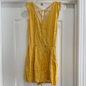 Old Navy Yellow Floral Romper NO BELT